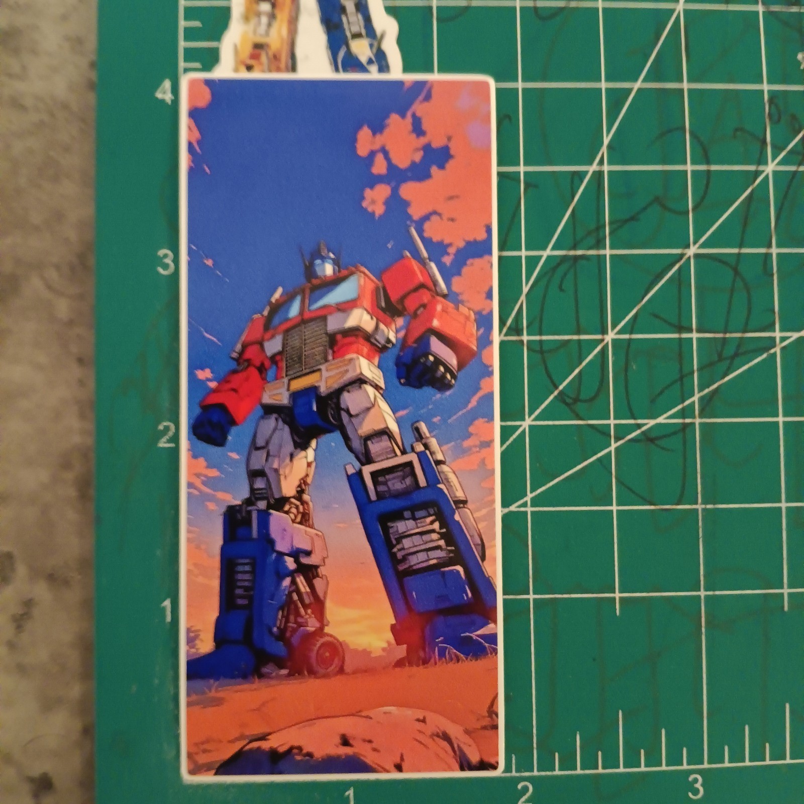 TRANSFORMERS X OPTIMUS PRIME X VYNIL HIGH-GLOSS STICKER X 4 INCH STICKER X PRIME