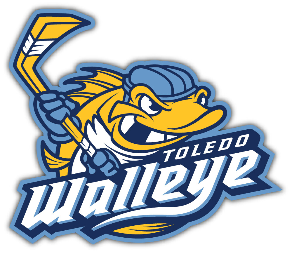 Toledo Walleye Minor Hockey Sport Car Bumper Sticker Decal "SIZES"