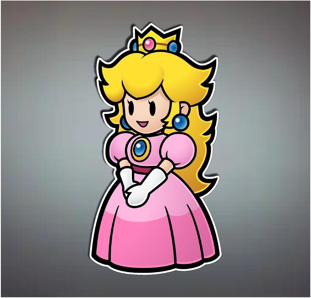 Nintendo NES Super Mario Bro's Princess Peach 4" Vinyl Decal Sticker Emblem
