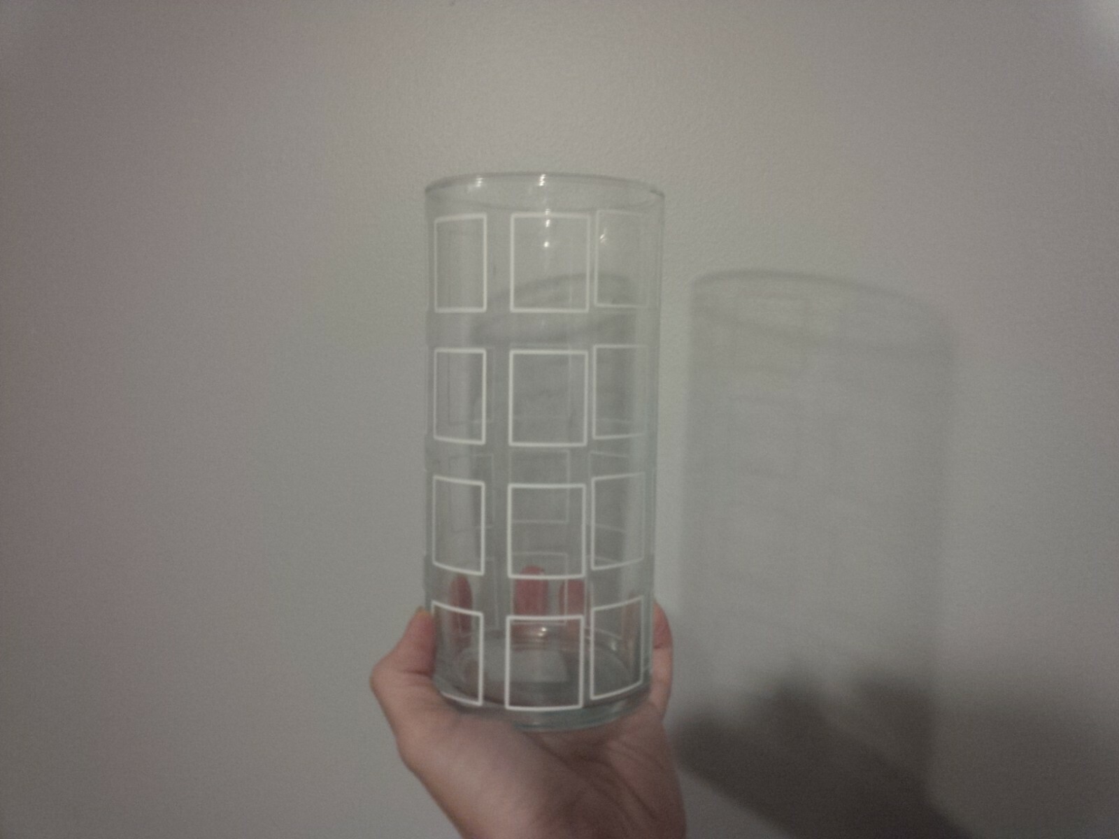 Cylinder Glass Tardis Vase – Art Deco Vinyl Decal – Doctor Who