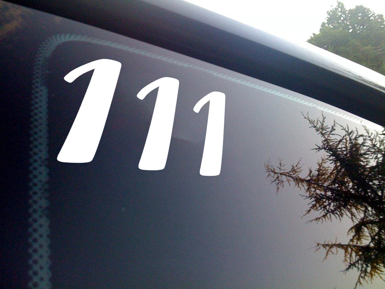 111 Angel Number Vinyl Decal – Intuition Alignment Numerology – Die Cut Sticker