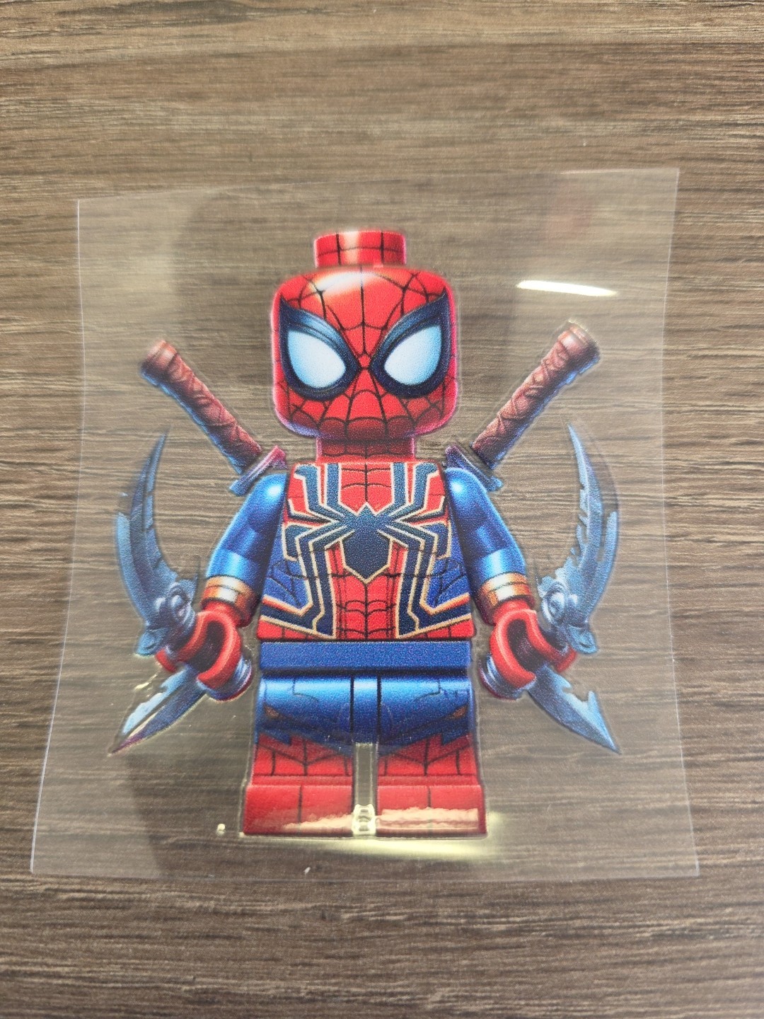 Lego Spiderman Figurine UVDTF Decal Made In USA Waterproof