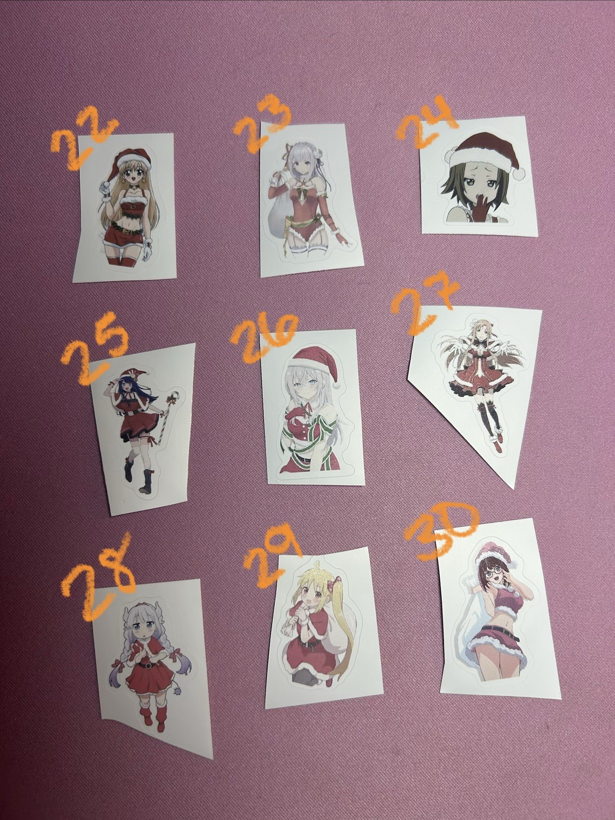 waifu lewd sexy girl anime christmas stickers