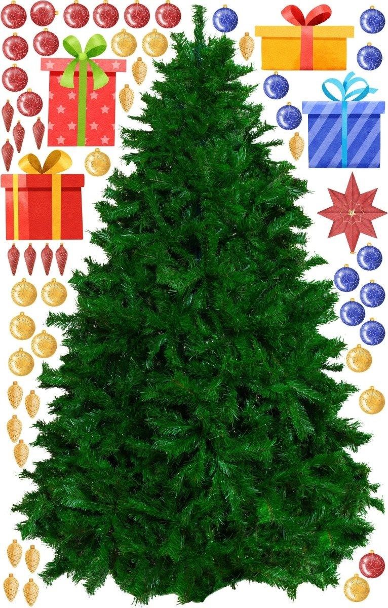 Christmas Pine Wall Decal – Festive Holiday Wall Sticker – Tree Design