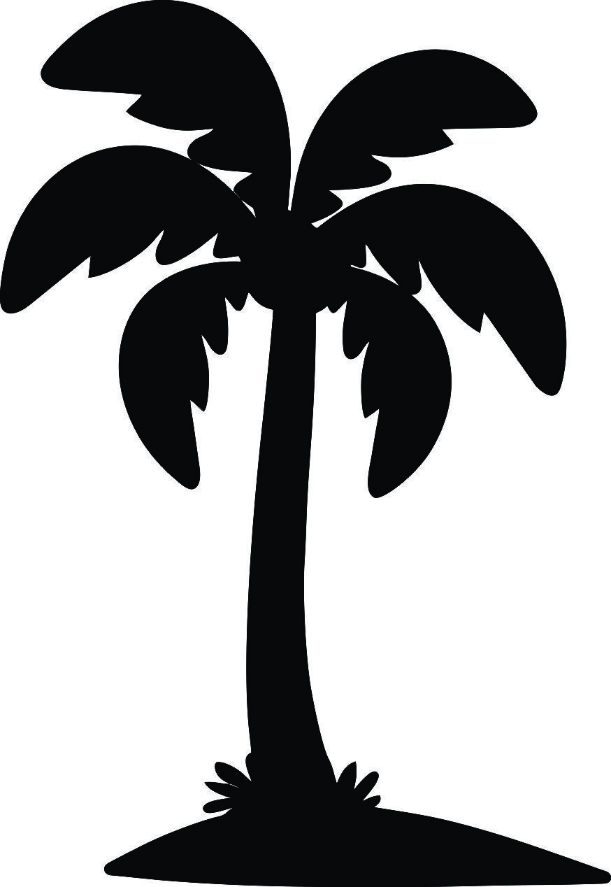 Vinyl Decal Palm Tree Style #4 Transfer Sticker Premium Quality Outdoor Vinyl