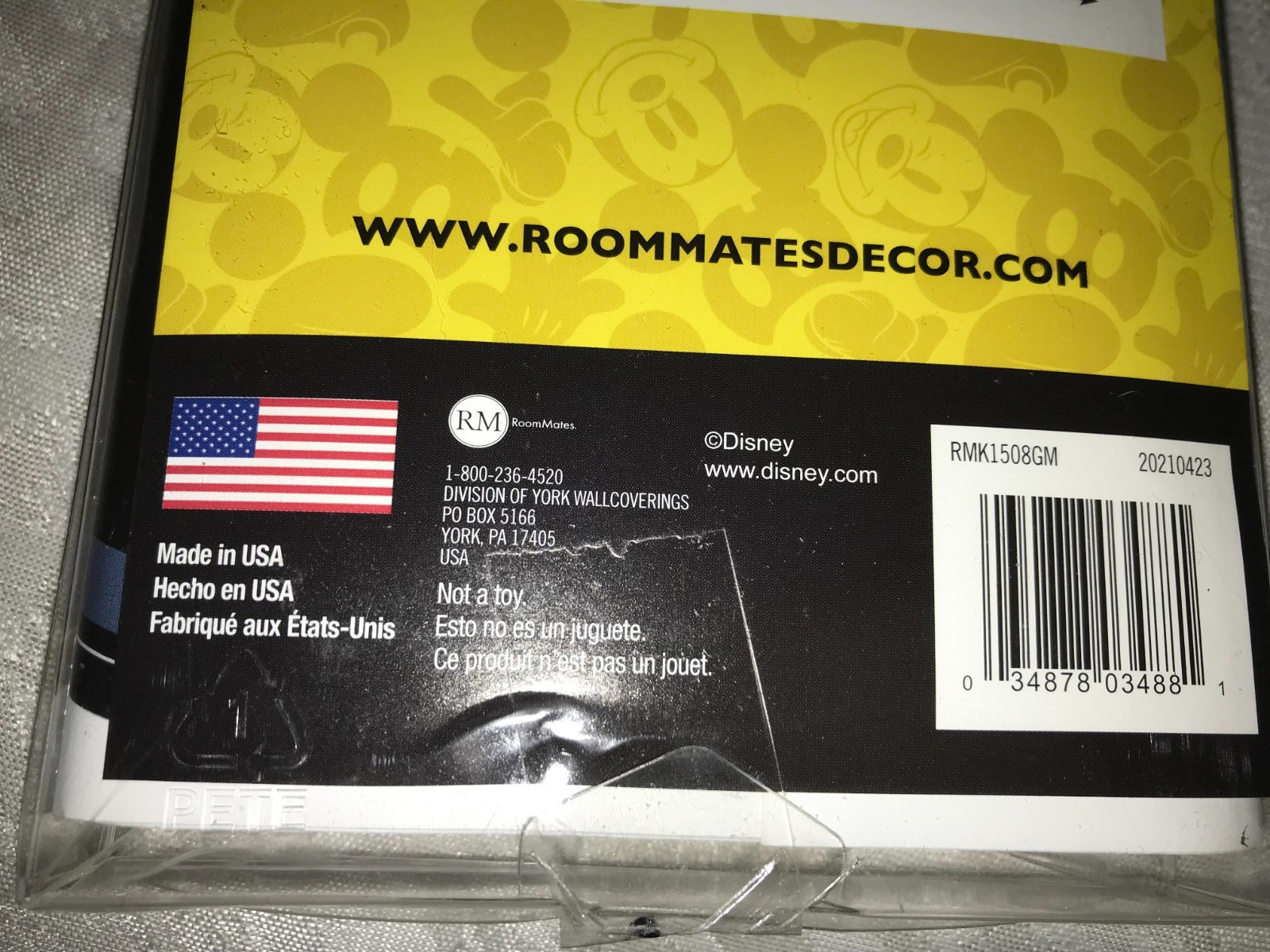 RoomMates RMK1508GM MICKEY MOUSE & Friends STICKERS Giant SET of 10 WALL DECALS