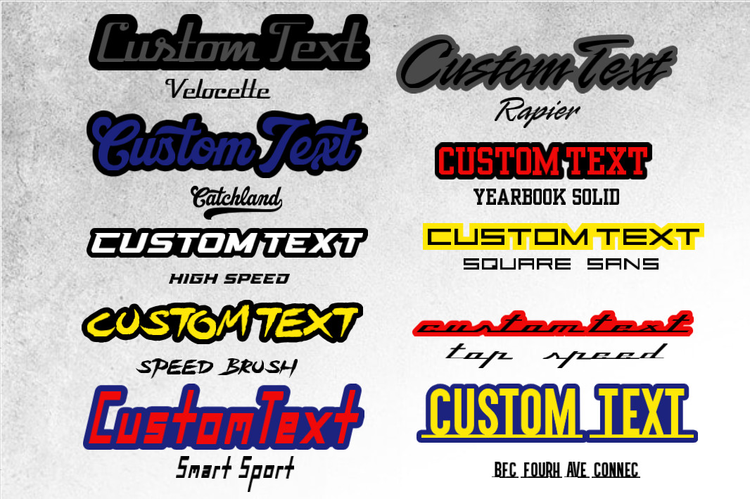 MULTI COLOR Custom Lazer Cut Car Acrylic Emblem Badge Customized Text Names LOGO
