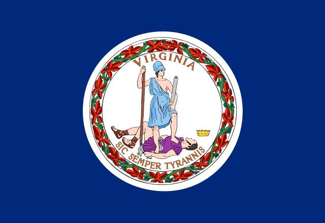 Virginia Flag Vinyl Decal / Sticker ** 5 Sizes **