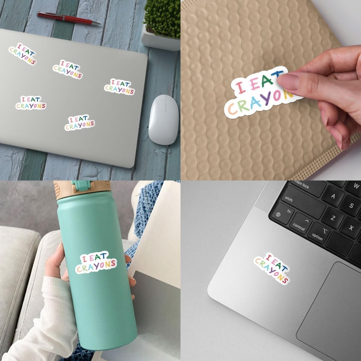 3Pcs I Eat Crayons Sticker Funny Military Crayon Gift for Veterans Soldiers Frie