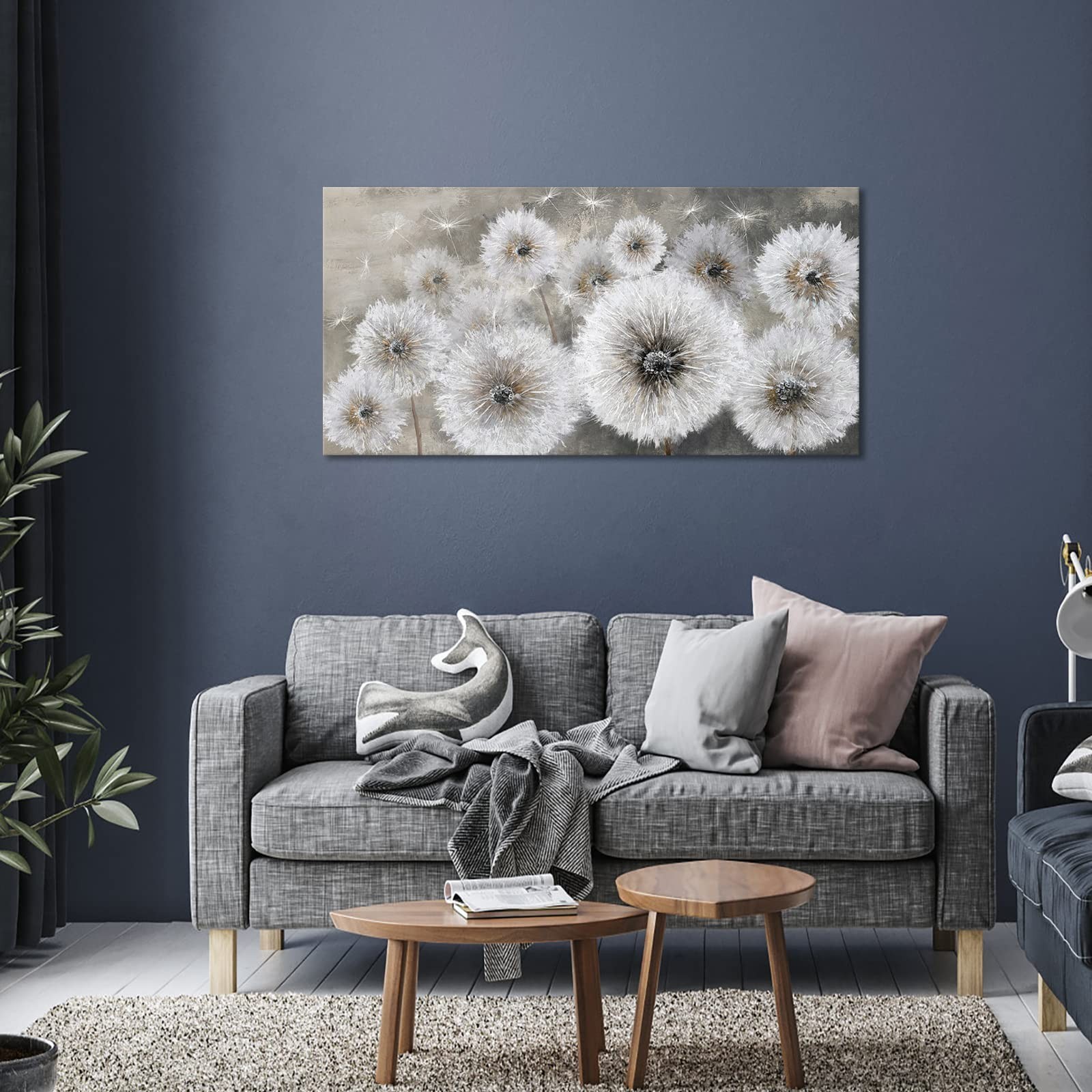 Pogusmavi Wall Art for Living Room & Bedroom – Large Canvas Wall Decor, 24×48…