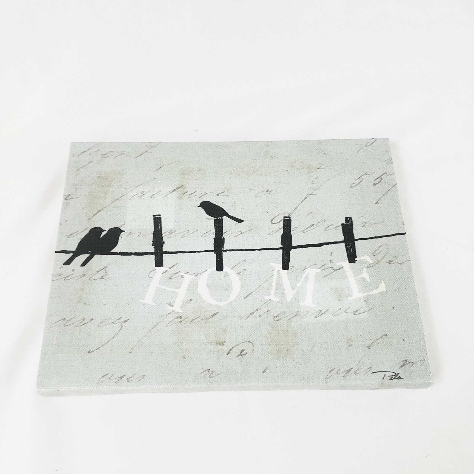 Signed Pela Studio Original Artwork Wall Decor~Home/Lovebirds~Mexico~ 8.5 x 6.5"