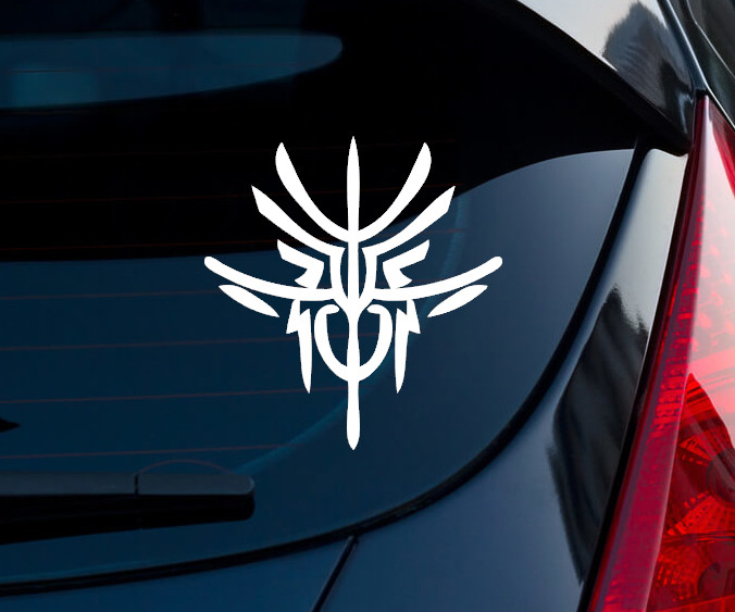 Stormlight Archive Bondsmith Indoor Outdoor Matte White Vinyl Decal 5.6"x5.3"