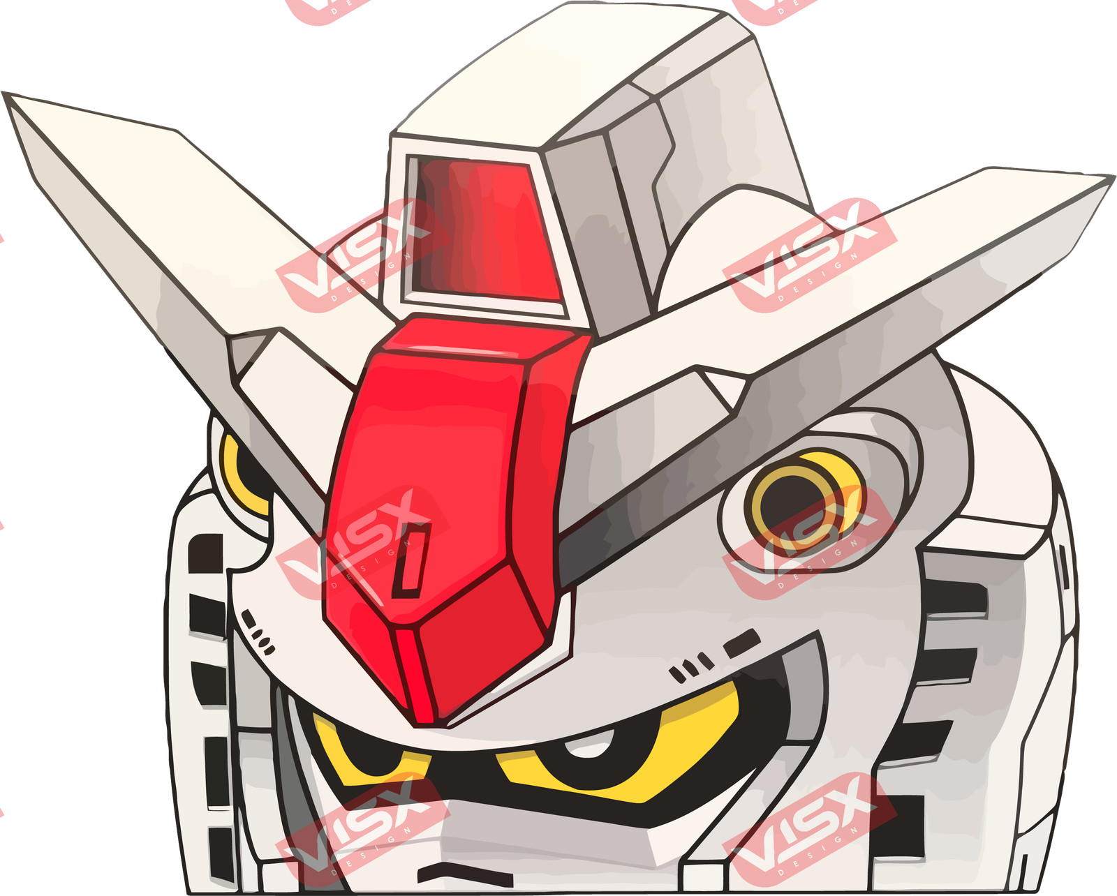 Gundam Anime Peeker Mecha Car Bumper Sticker Decal Vinyl Window Laptop Truck