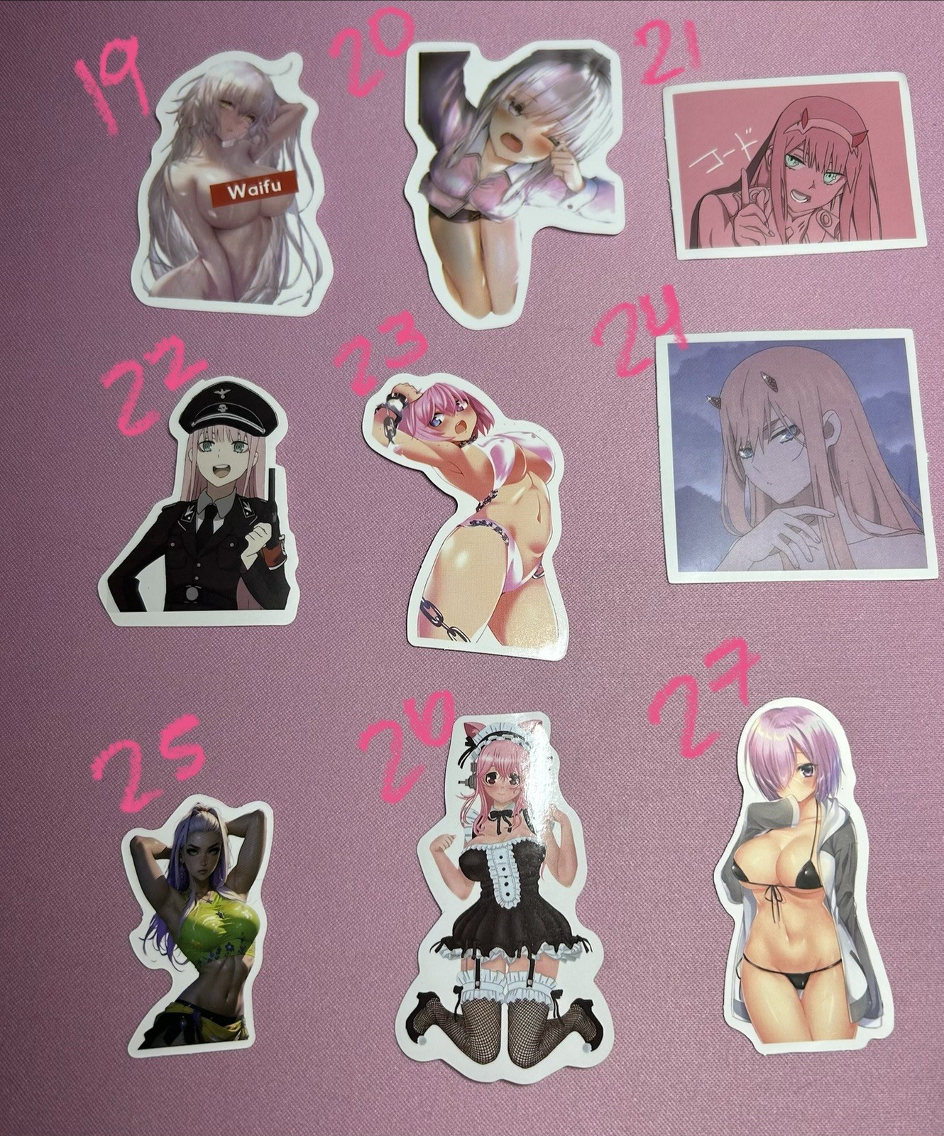 waifu lewd sexy girl stickers – 18