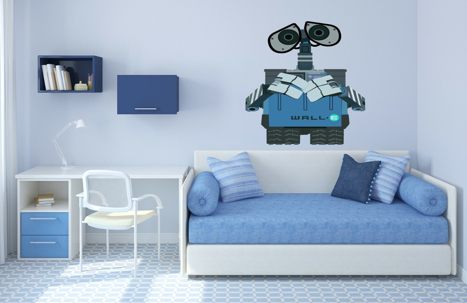 Robot Sticker, Galactic Warrior Decal, Android Wall Art, Smart Car Vinyl Decal
