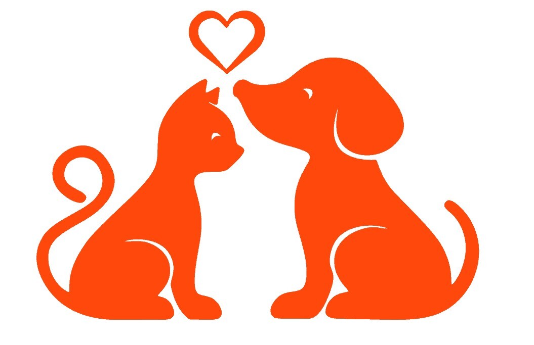 CAT DOG PET LOVE, Decal Stickers for Cars, Windows, Laptops, Wall, Tablets