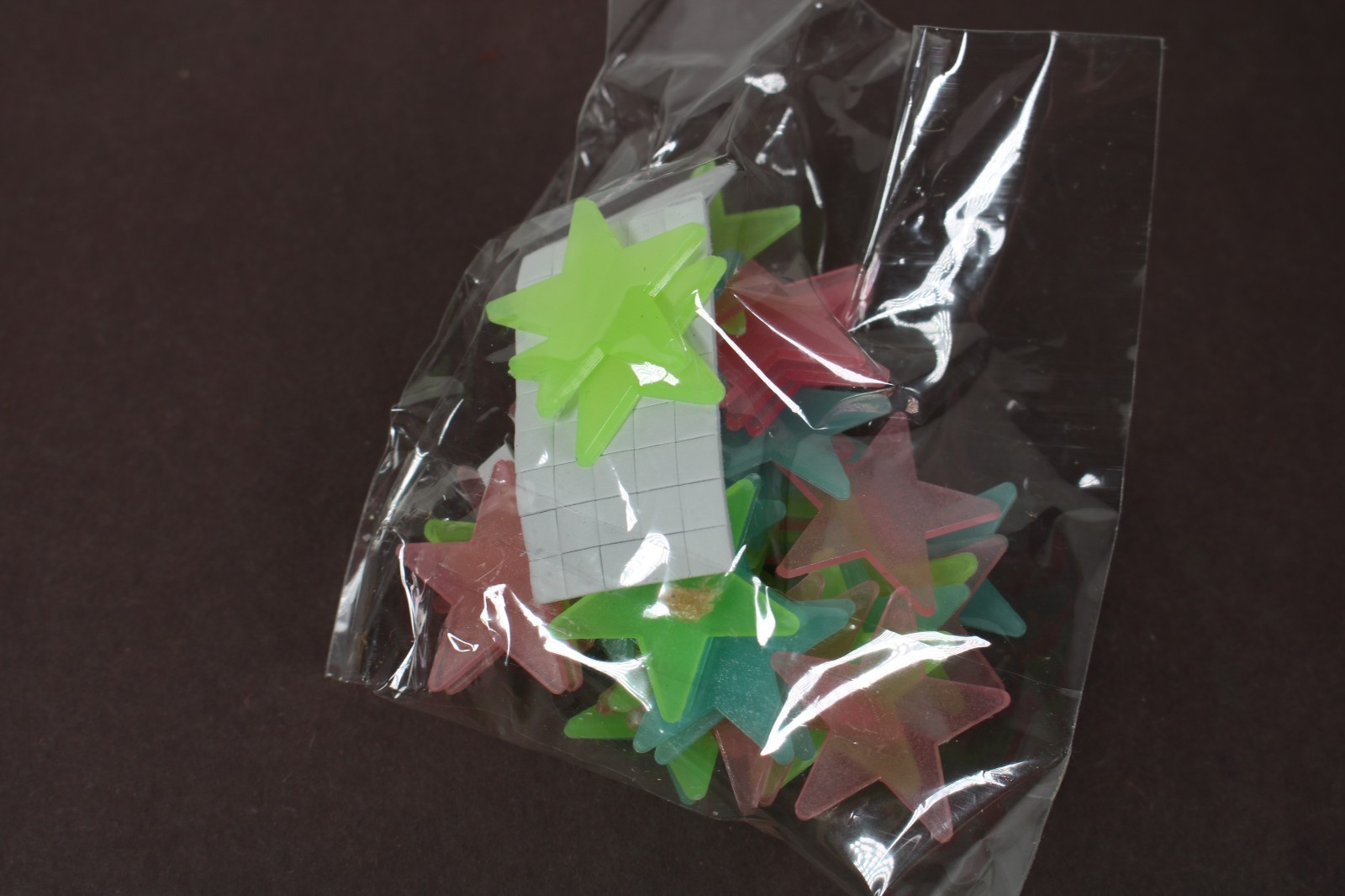 AM AMAONM 50 Pcs Colorful Glow in The Dark Luminous Stars LQQK