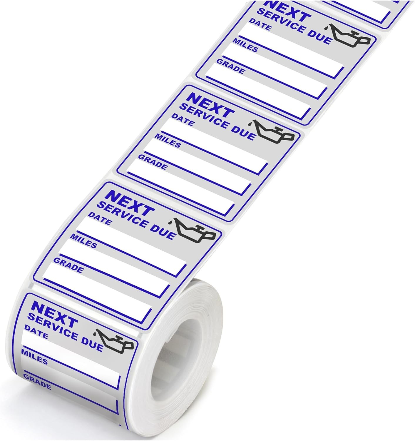 for Oil Change Stickers Vinyl 300 Pcs 2”x 2” Service Black Stickers, Next Se
