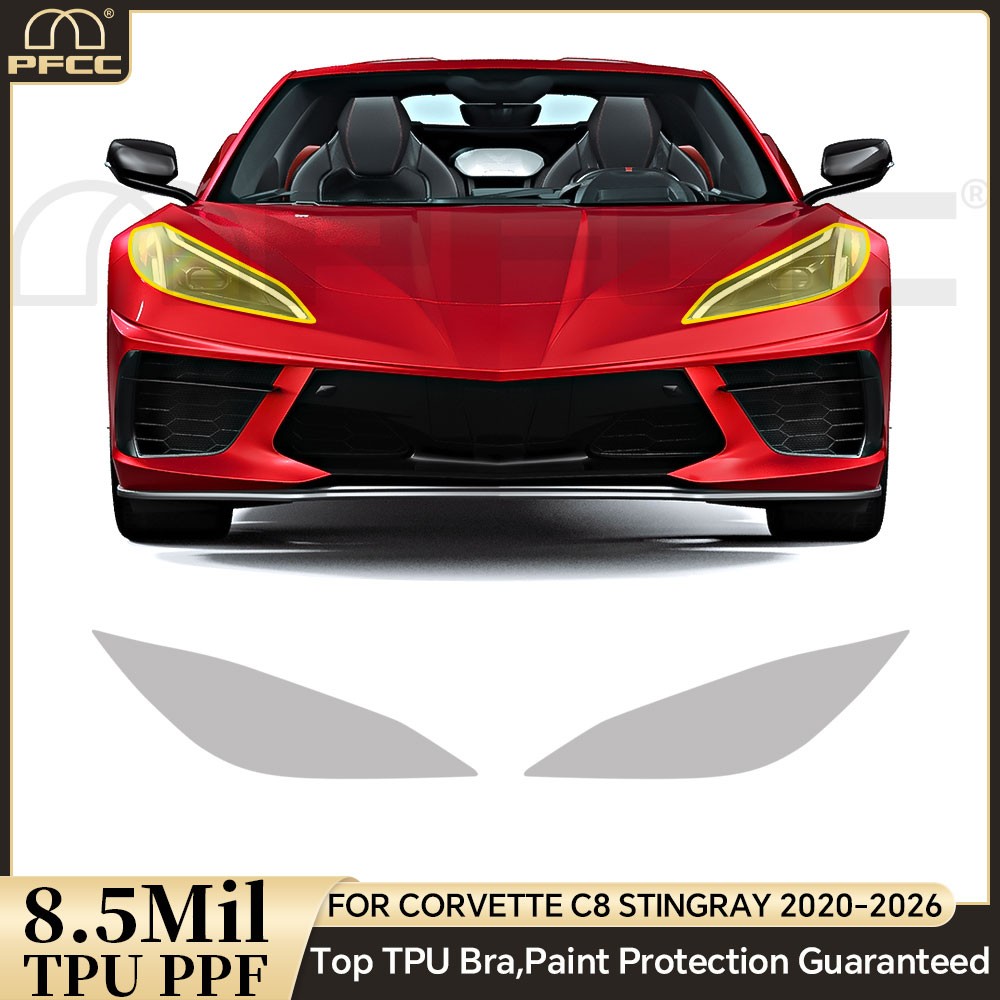 For Corvette C8 Stingray 2020-2026 Full Car Precut Paint Protection Film PPF TPU