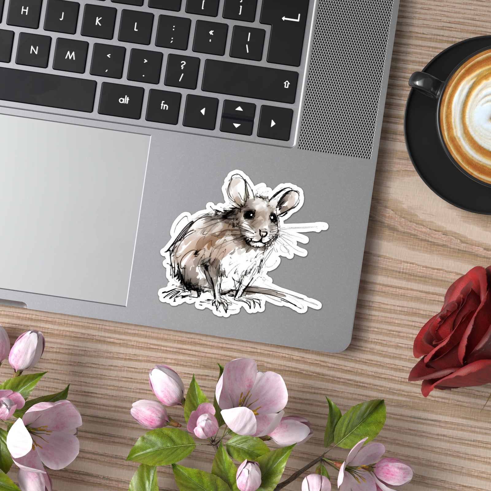 Cute Rat Mouse – Vinyl Decal Sticker – Car Window Laptop – ebn11078
