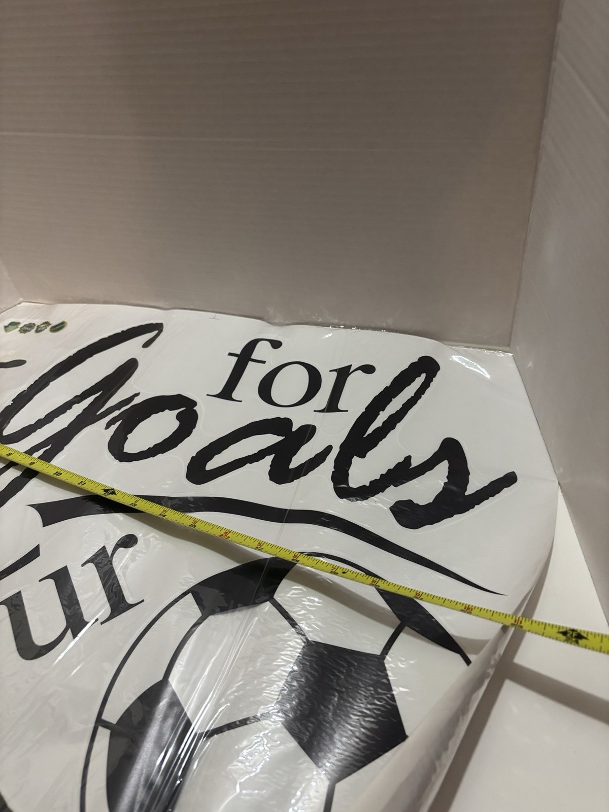 Shoot for Your Goals Football Soccer Poster Quotes Wall Decals Stickers