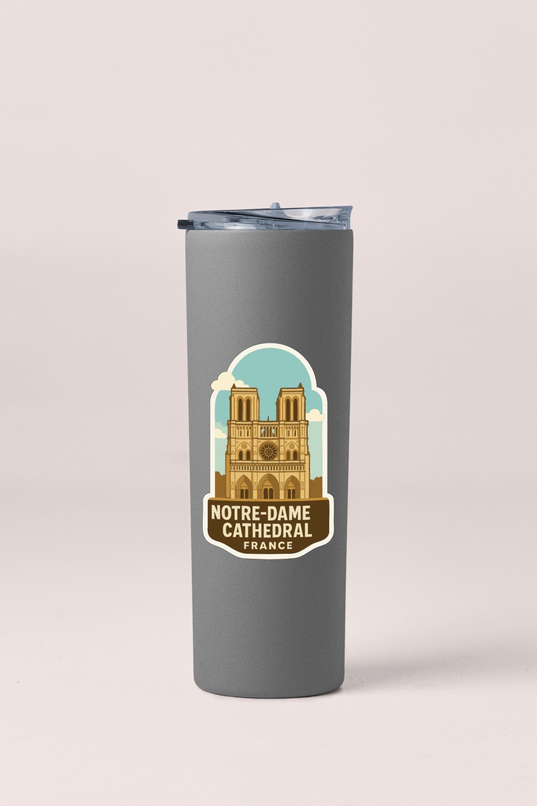 Notre Dame Cathedral France Sticker Decal Vinyl Die-Cut Symbolic Landmark Design