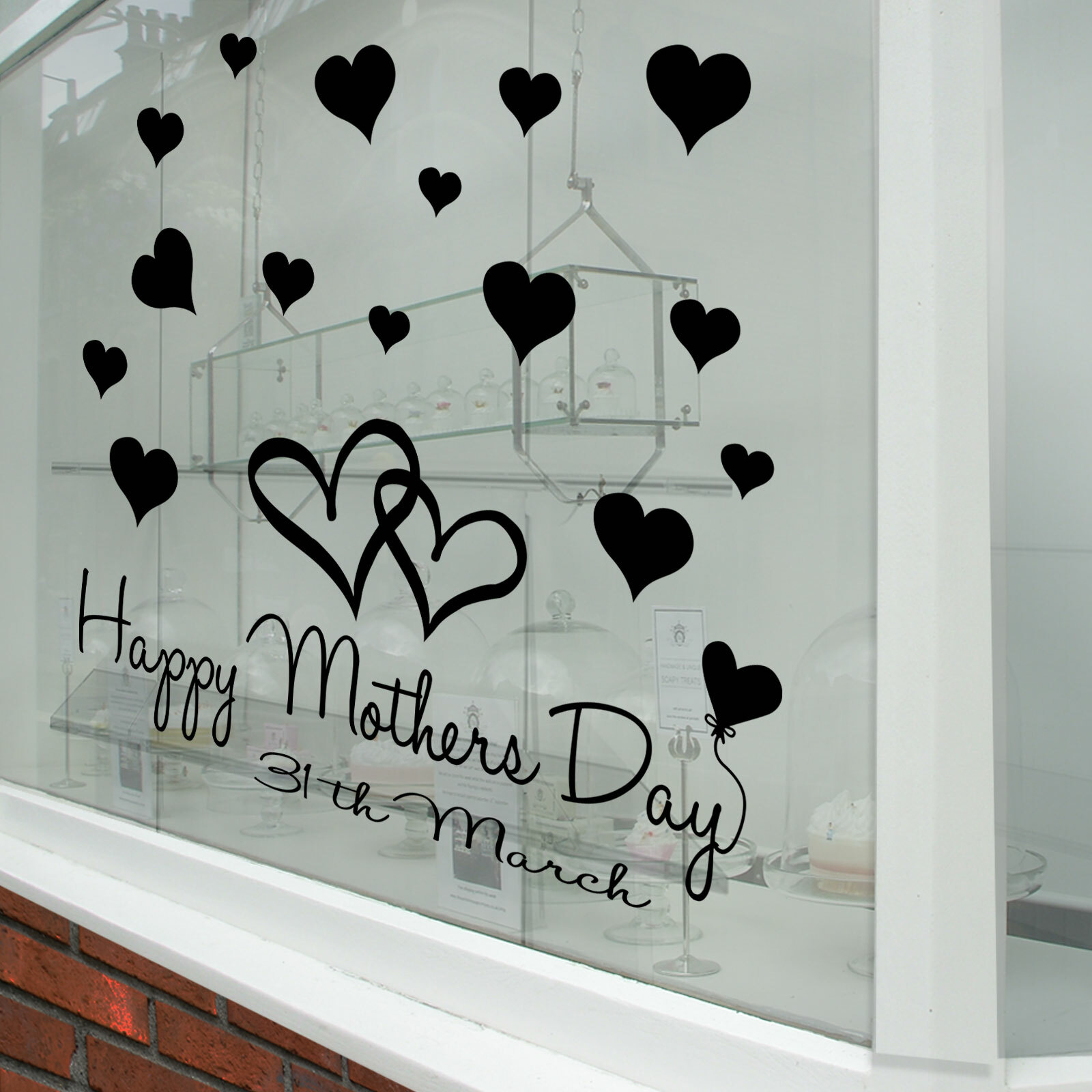 Happy Mothers Day Wall & Window Stickers Mother Decals Shop Window Display A339