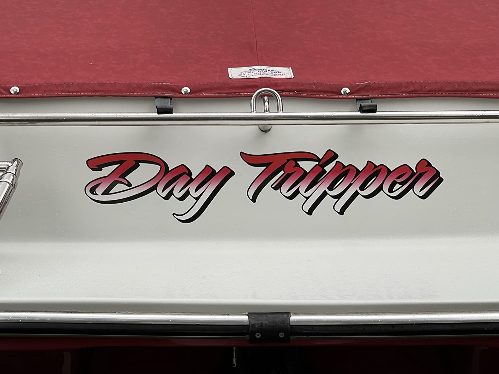 Boat Name Decal 2×12" / Custom Hull Graphic / Premium Marine Vinyl Lettering GR
