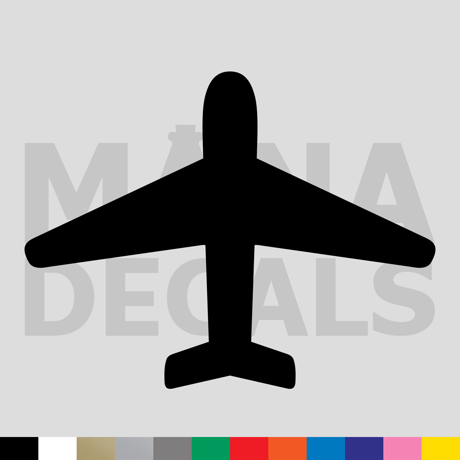 Airplane Vinyl Die Cut Decal Sticker – Aviation Flying Flight Military