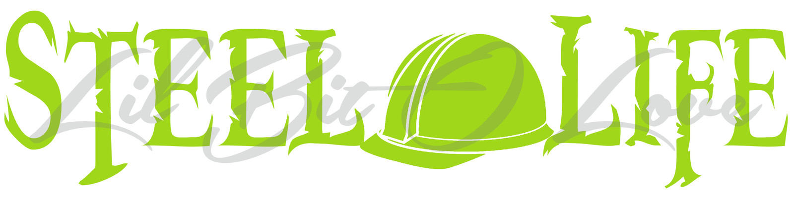 STEEL LIFE VINYL DECAL HARD HAT IN THE CENTER STICKER Steel Workers Fabrication