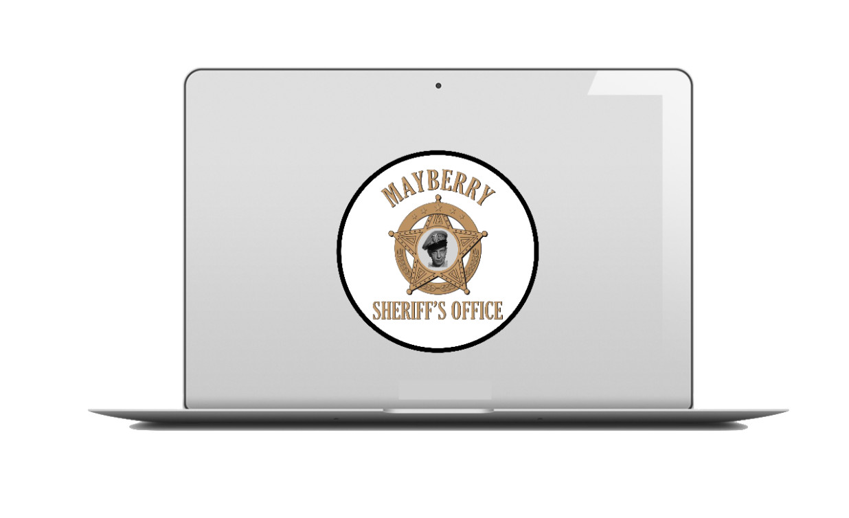 Andy Griffith Show – Sheriff's Office – 4" Vinyl Decal Car Cooler Laptop Smoker