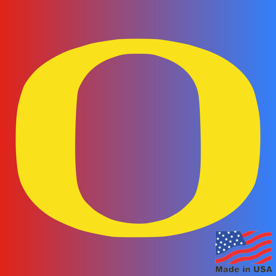 Oregon University Logo Vinyl Dercal – Many colors available – Free Shipping
