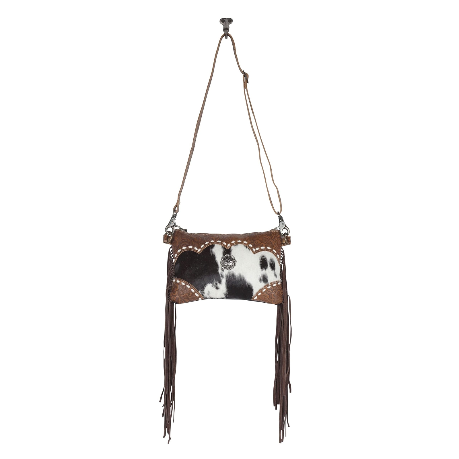 Myra Bag Art Dcor Leather & Hairon Bag S-4401