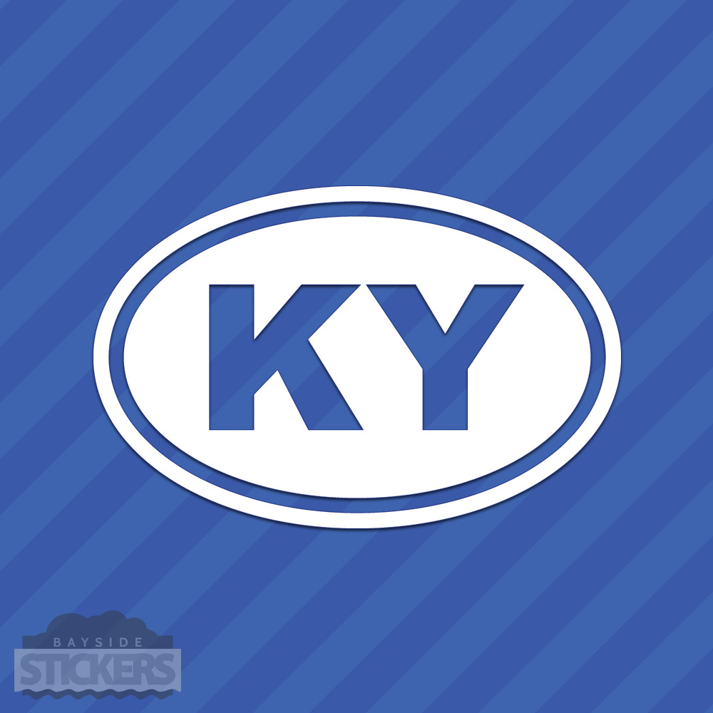 Kentucky KY Oval Vinyl Decal Sticker