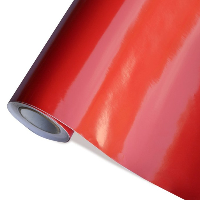 Pellicola adesiva rosso lucido per interno ed esterno moto scooter auto tuning