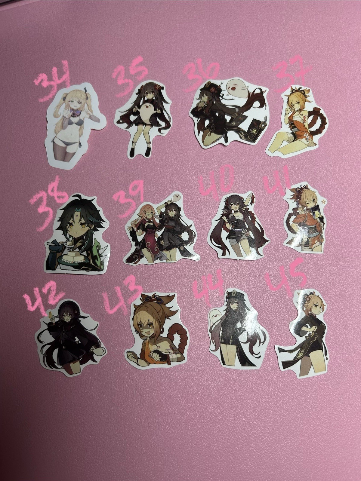 Genshin Impact And More Anime Stickers – 10