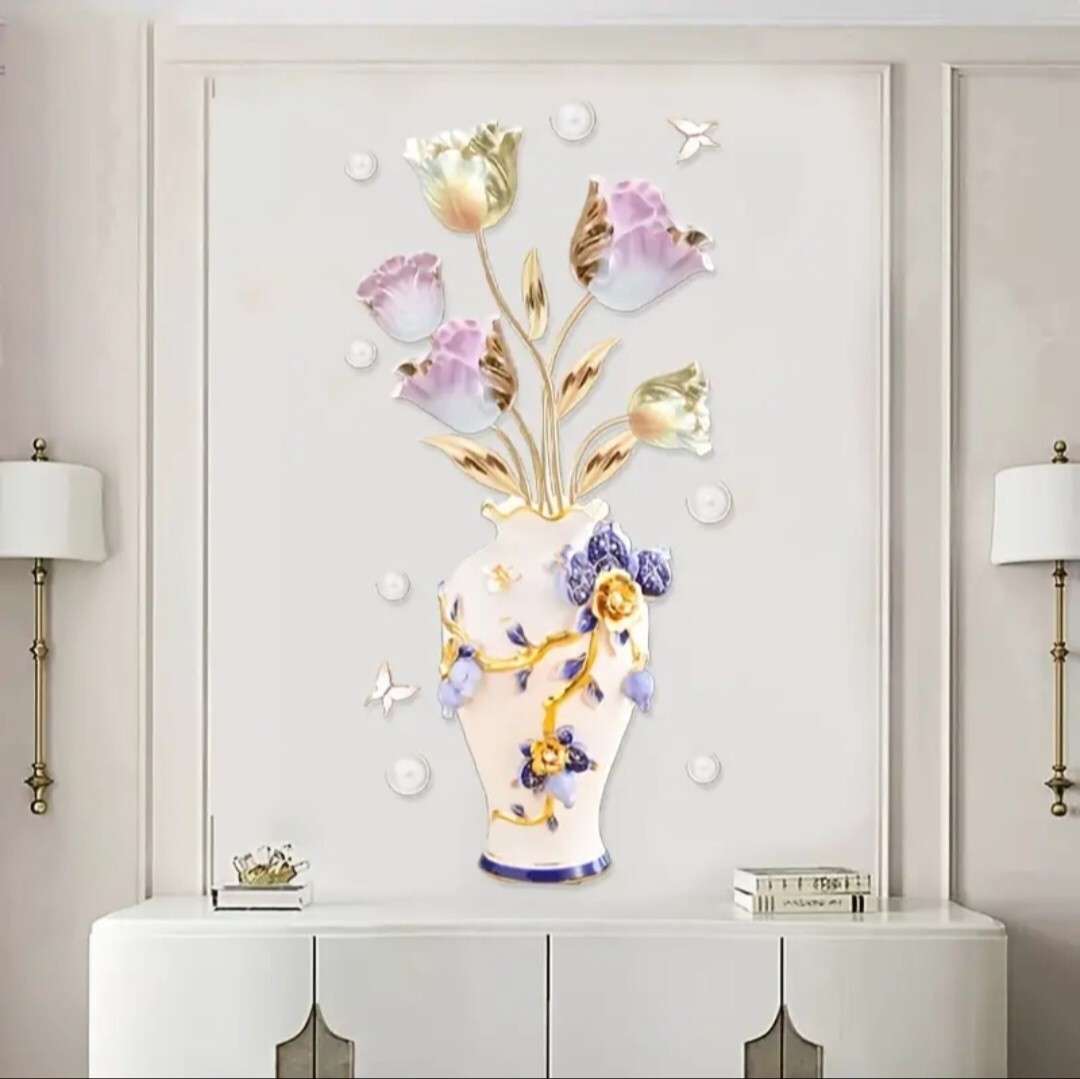 1 Pcs 3d wall stickers vase