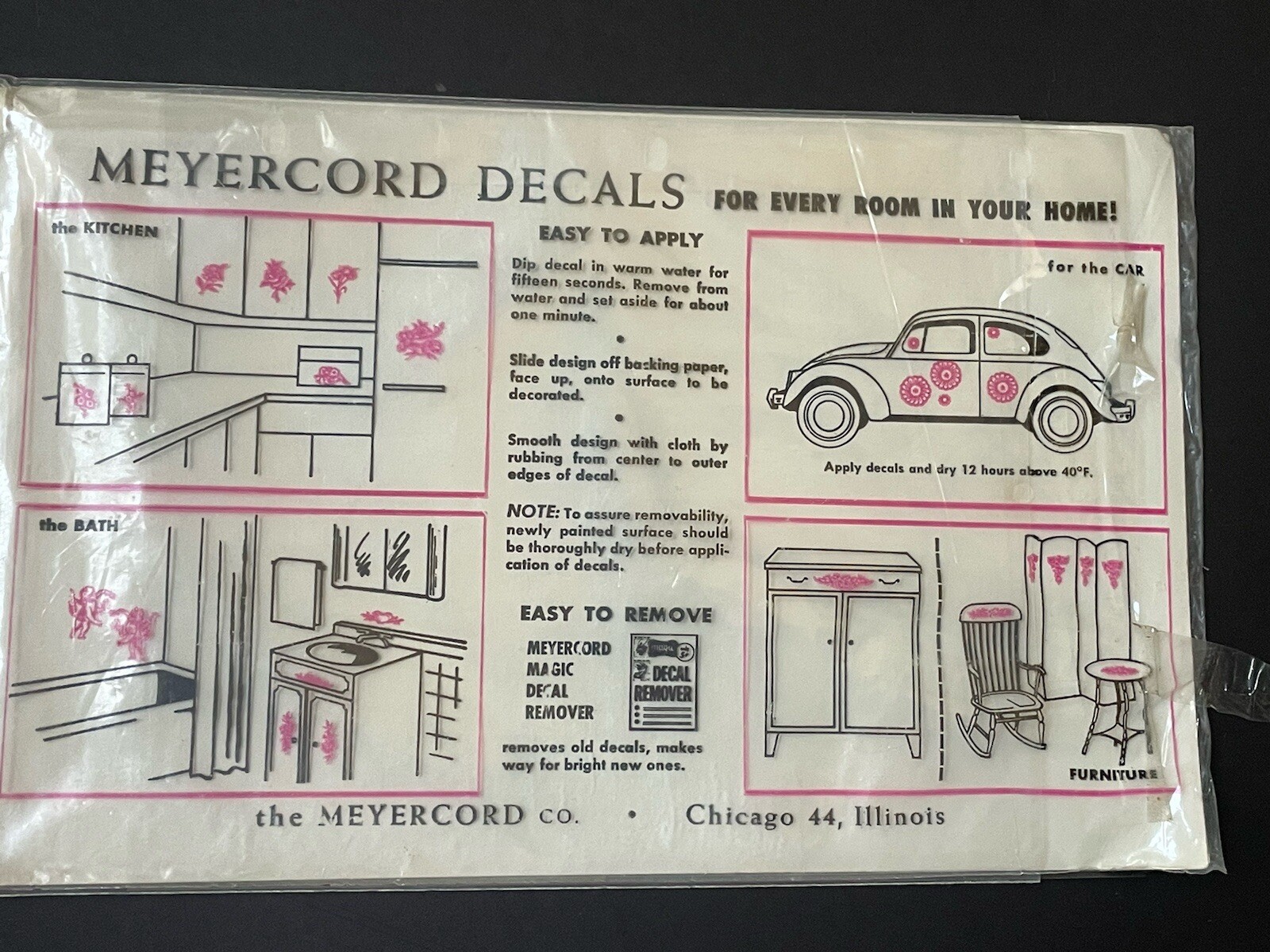 NEW Vintage MEYERCORD Decorative DECALS *Kitchen SPICES FLOWERS Alcohol Drinks