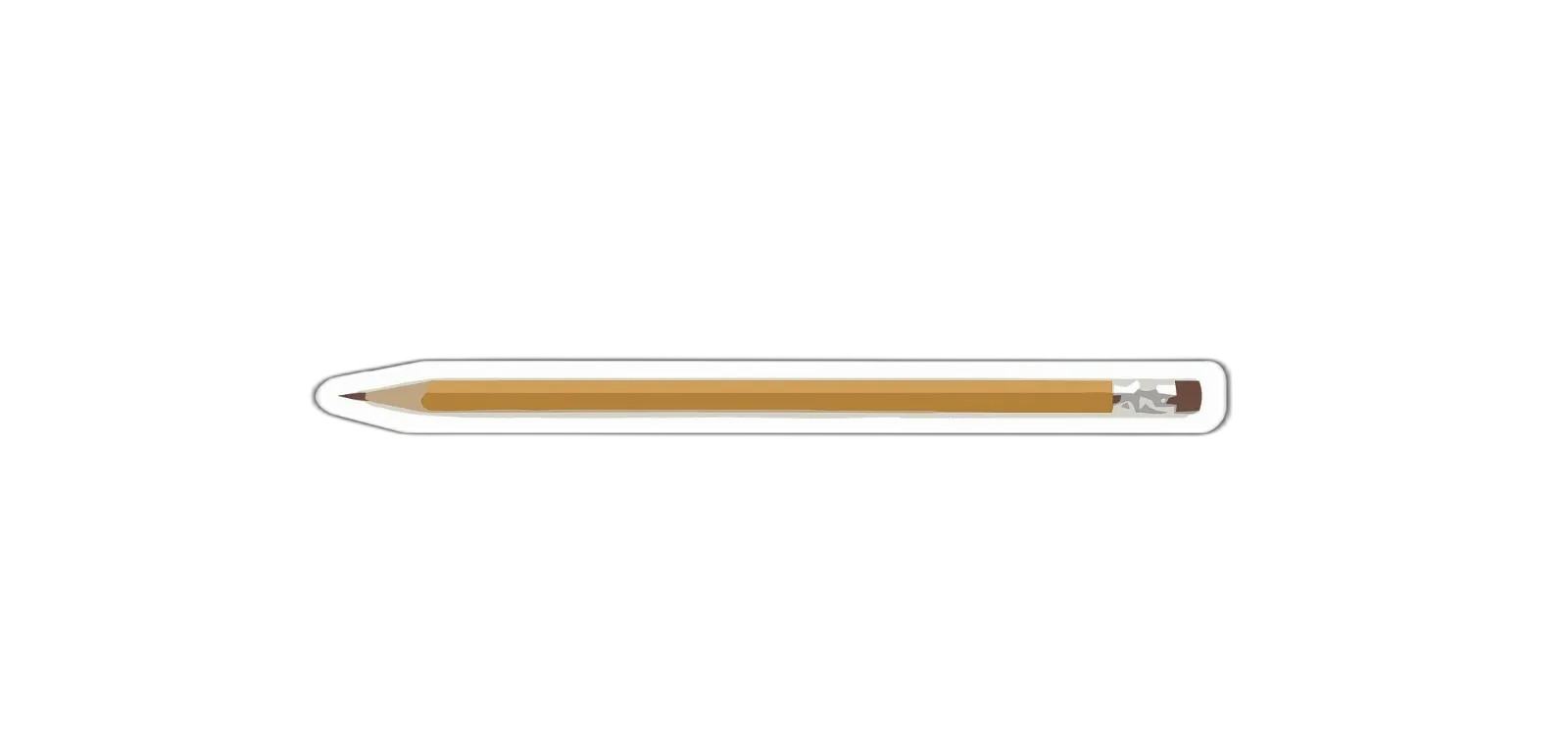 Pencil Sticker Decal writing school