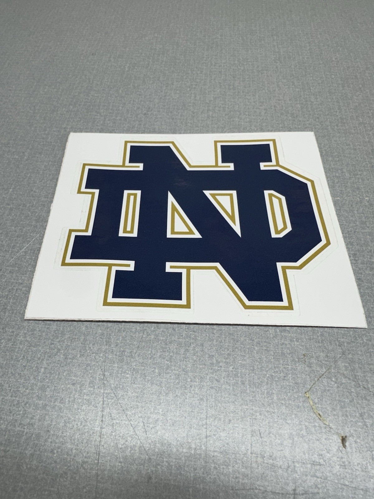 Notre Dame "Fighting Irish" ND Logo Sticker Decal 6.5" x 5"