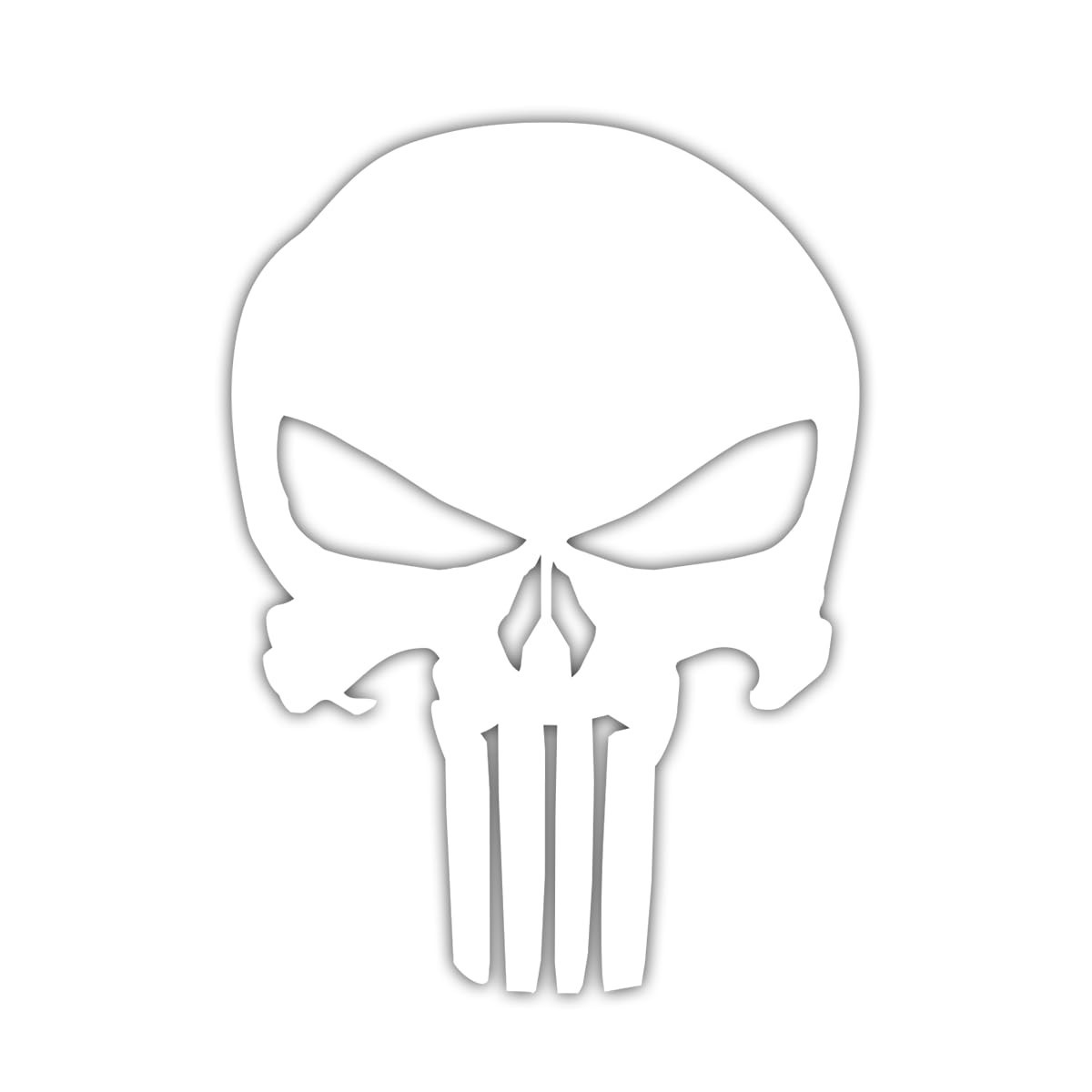 Skull Logo Tactical Gothic Style Vinyl Decal Car Motorcycle Sticker 3"x2"