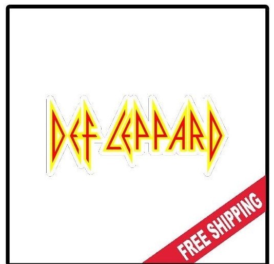 Def Leppard Vinyl Wall logo Decal Sticker Heavy Metal Band Rock 80's Various