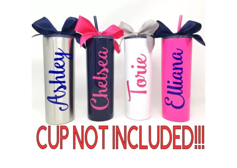 Personalized Name Custom Vinyl Decal For Your Tumbler Water Bottle Cup Sticker