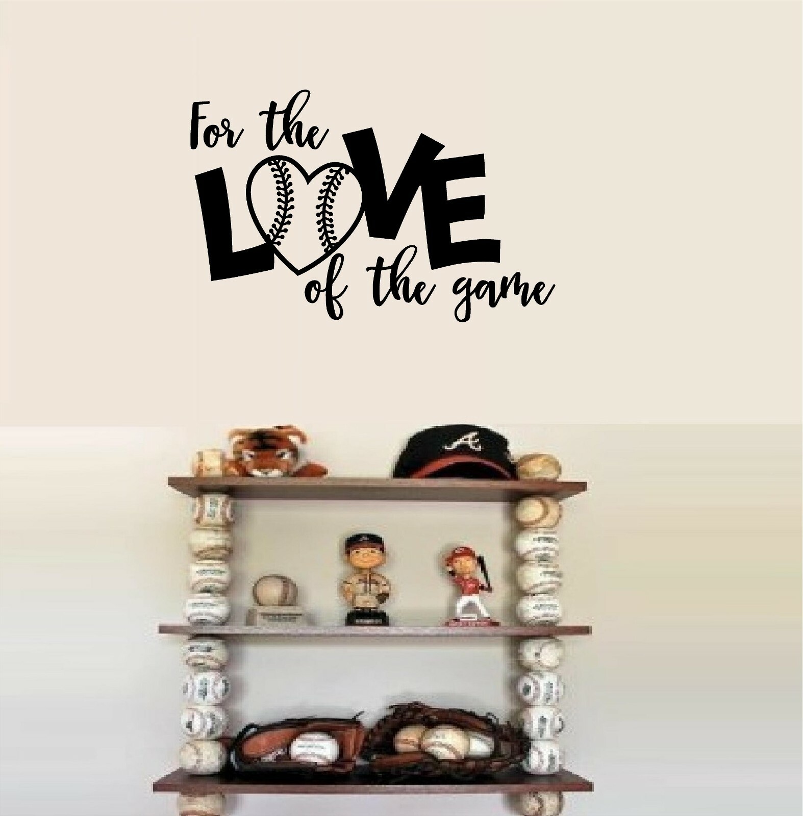 For The Love Of The Game Vinyl Decal Home Décor 11" x 17"
