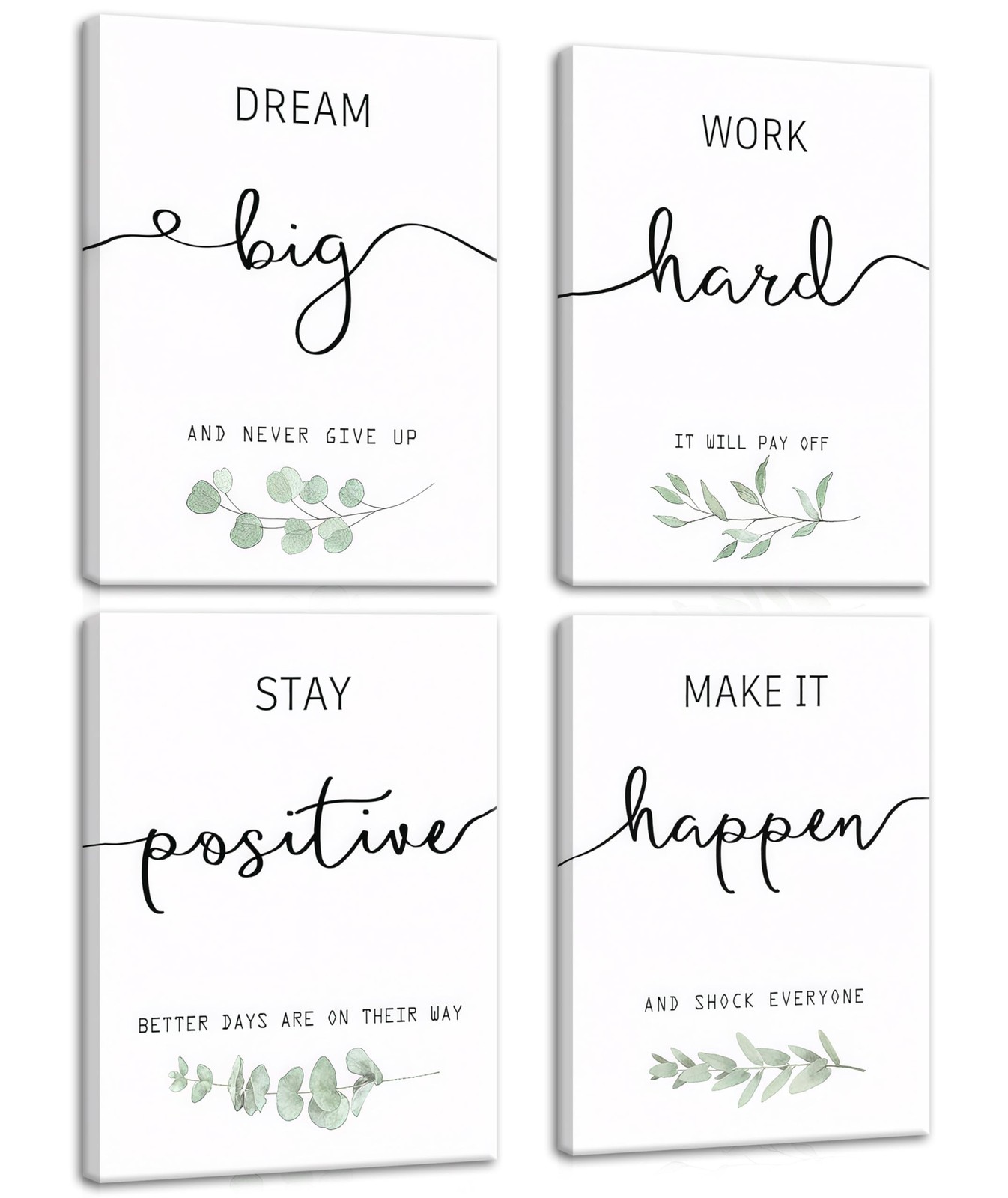 Motivational Canvas Wall Art for Office Decor – Inspirational Positive Quotes…