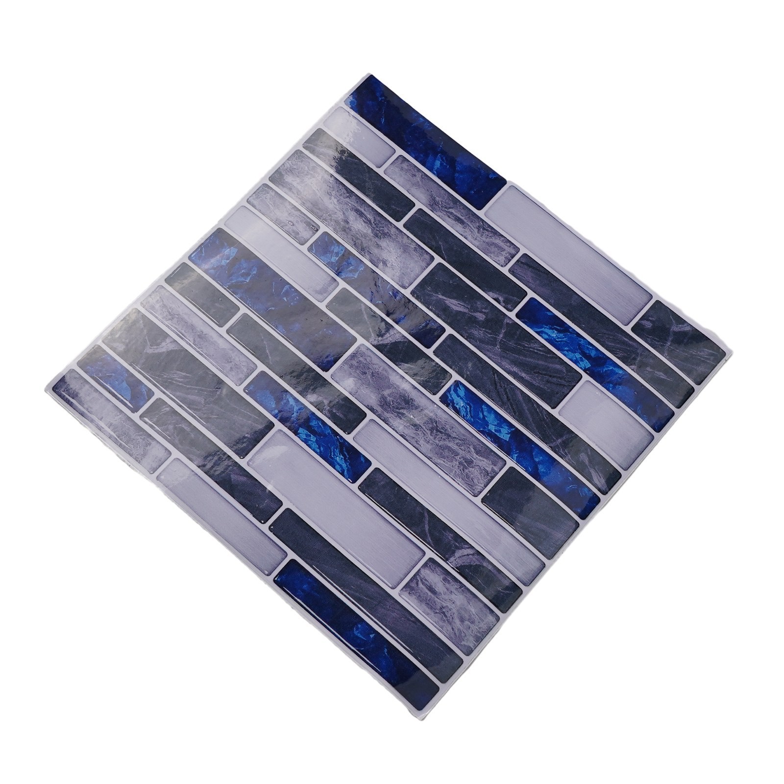Easy Installation 3D Tile Stickers Waterproof Kitchen Bathroom Decor (10Pcs)