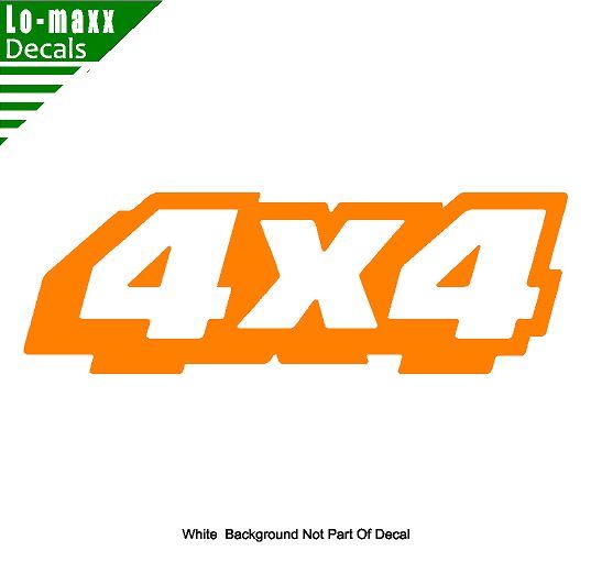 4 x 4 Four Wheel Drive Truck High Quality Sizes And Colors Die Cut Vinyl Decal