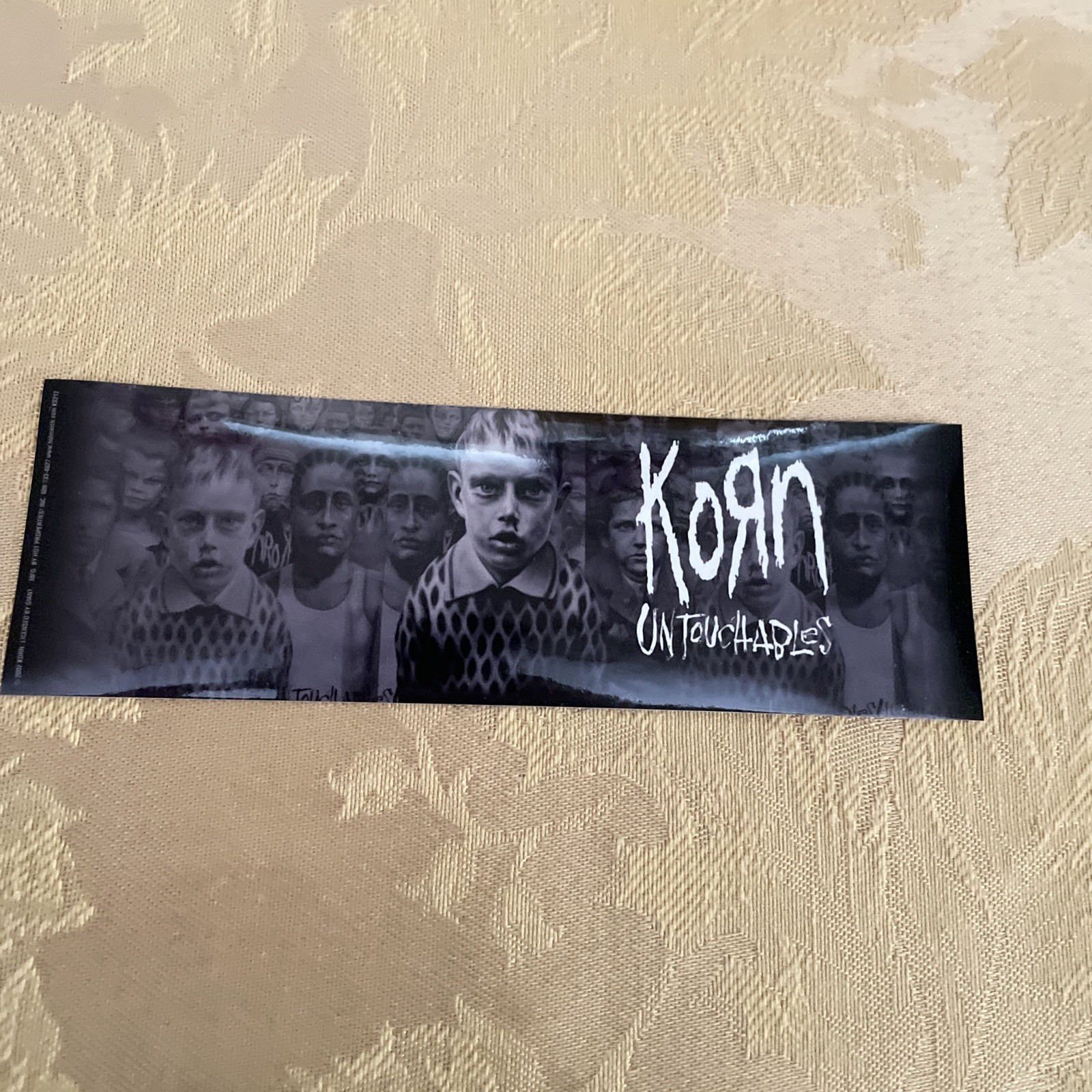 NEW Lot Of 3 KORN “UNTOUCHABLES” STICKERS 2002 VINTAGE OOP RARE COLLECTIBLE