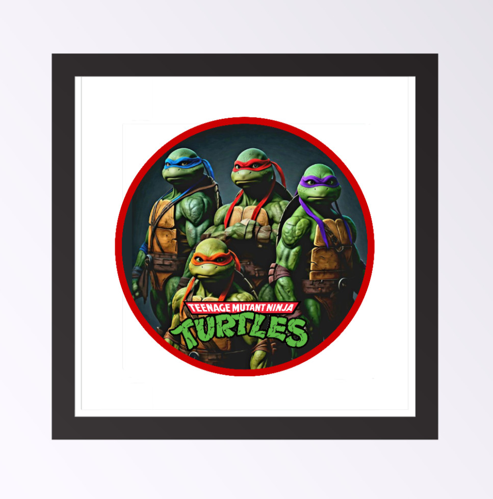 Teenage MN Turtles "Red" – 4" Handmade Vinyl Decal Vehicle Decor Cooler Laptop