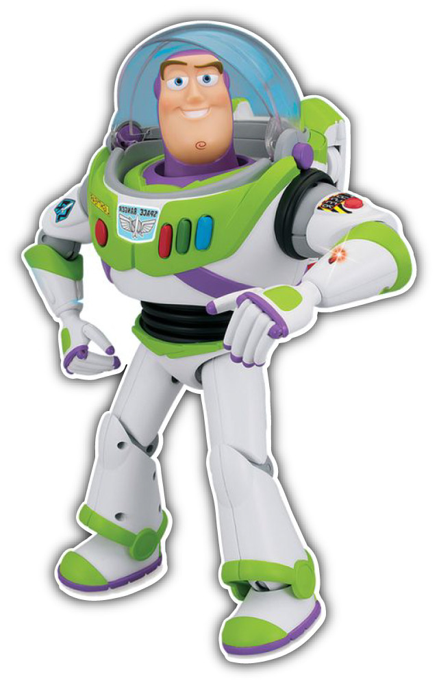 Buzz Toy Story Cartoon Car Bumper Sticker Decal- 3" or 5"